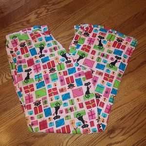 Q & A pink print pajama pants size xl